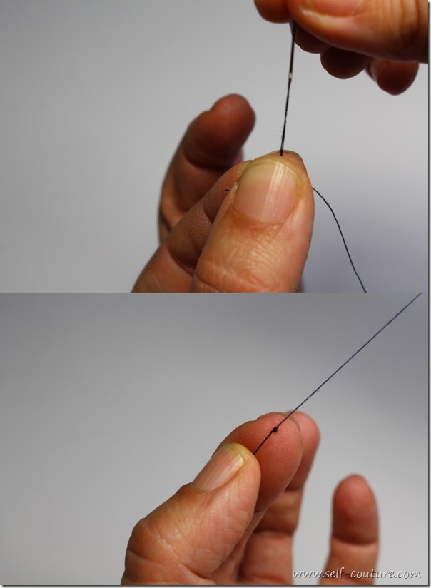 Faire un nœud sur un fil - Self-couture